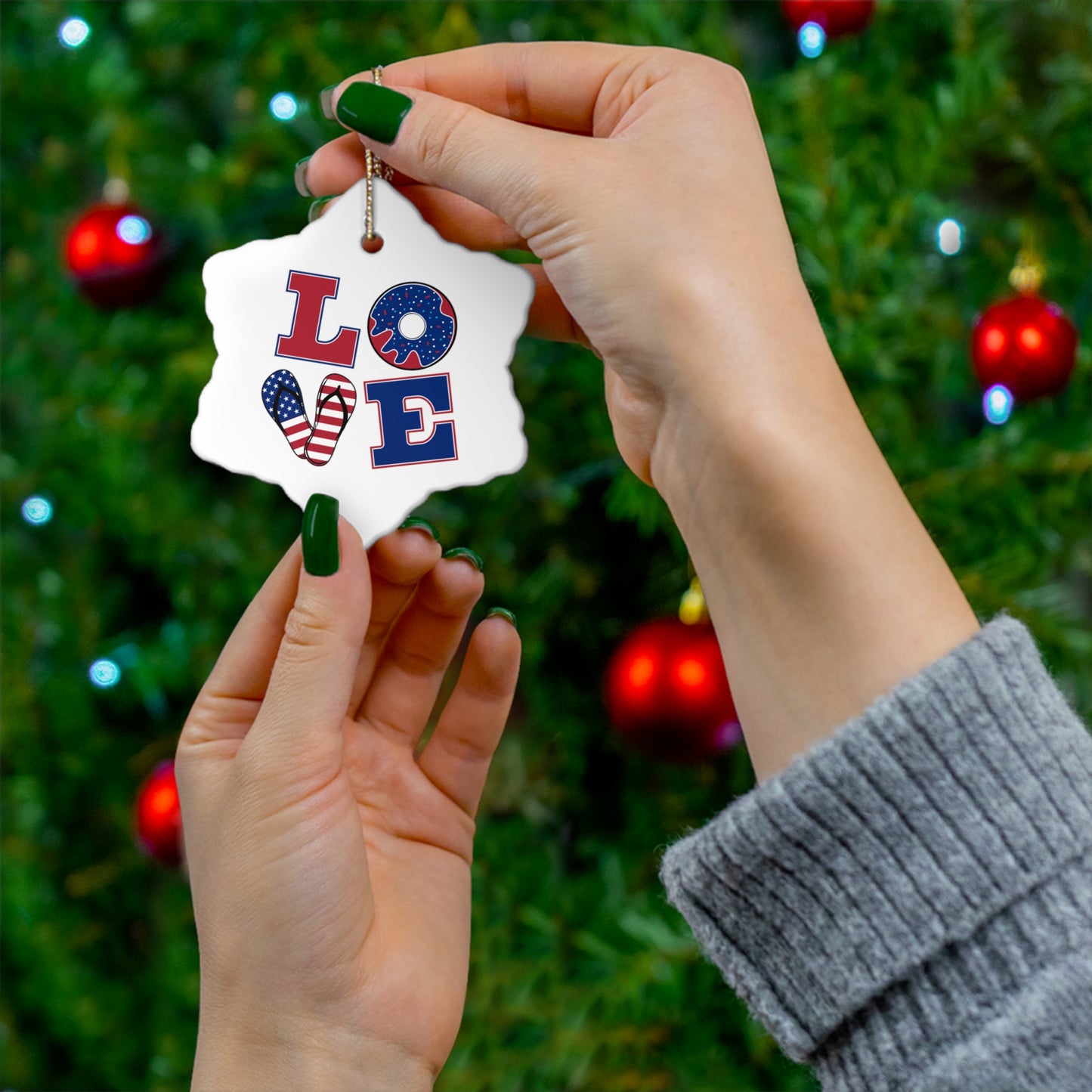 Ceramic Ornament, Love