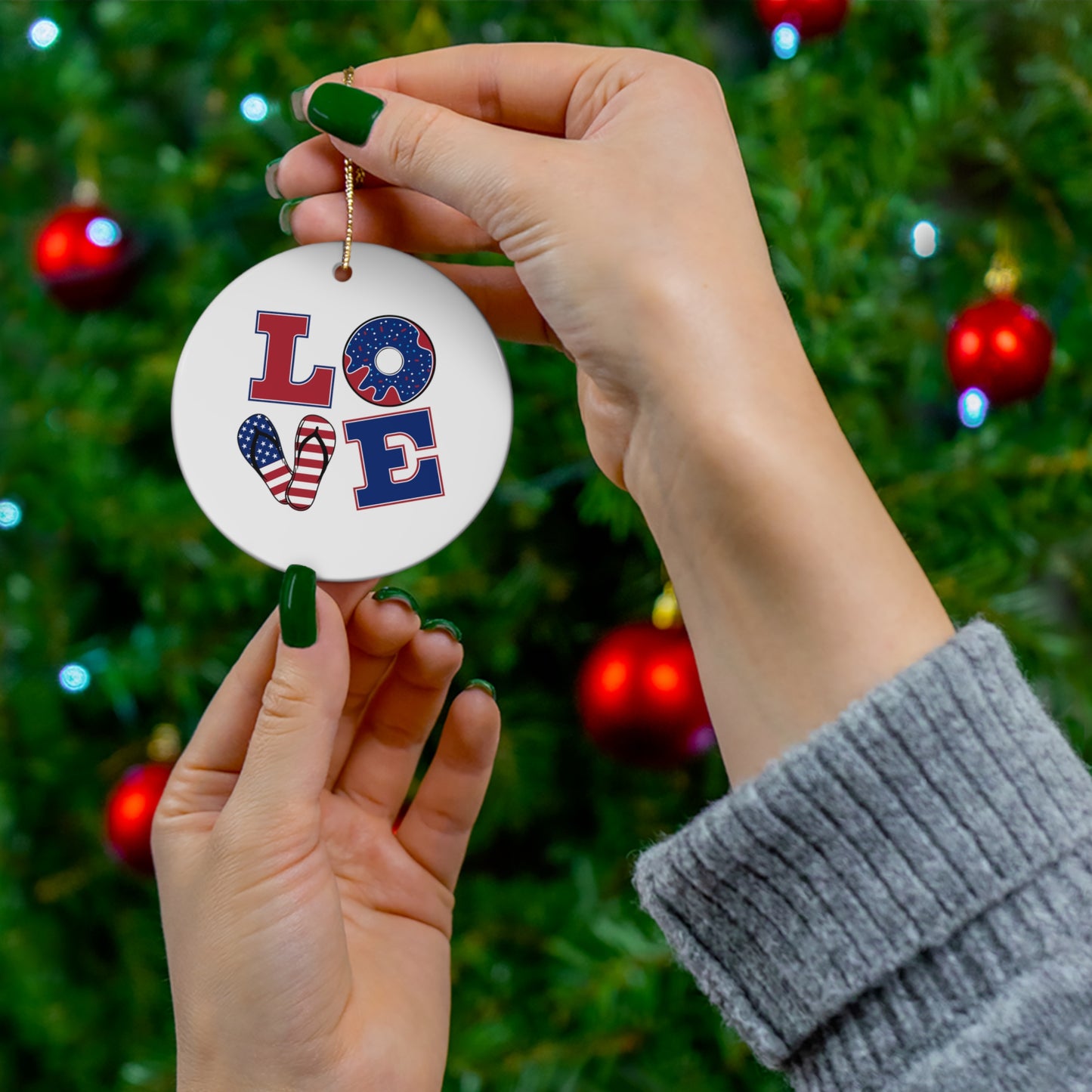 Ceramic Ornament, Love