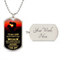 To Son Military Ball Chain - I hope you believe in yourself