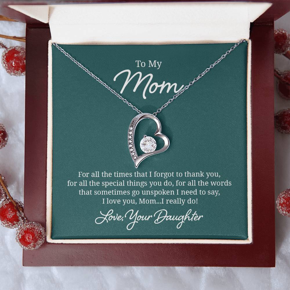 018 - TO MOM FROM DAUGHTER - FOREVER LOVE NECKLACE