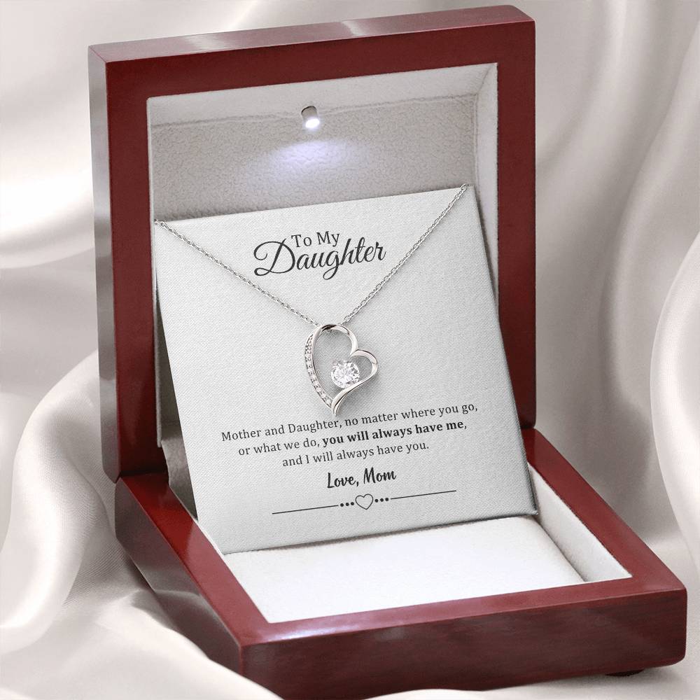 002 - TO DAUGHTER FROM MOM - FOREVER LOVE NECKLACE