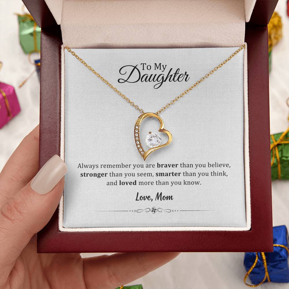 004 - TO DAUGHTER FROM MOM - FOREVER LOVE NECKLACE