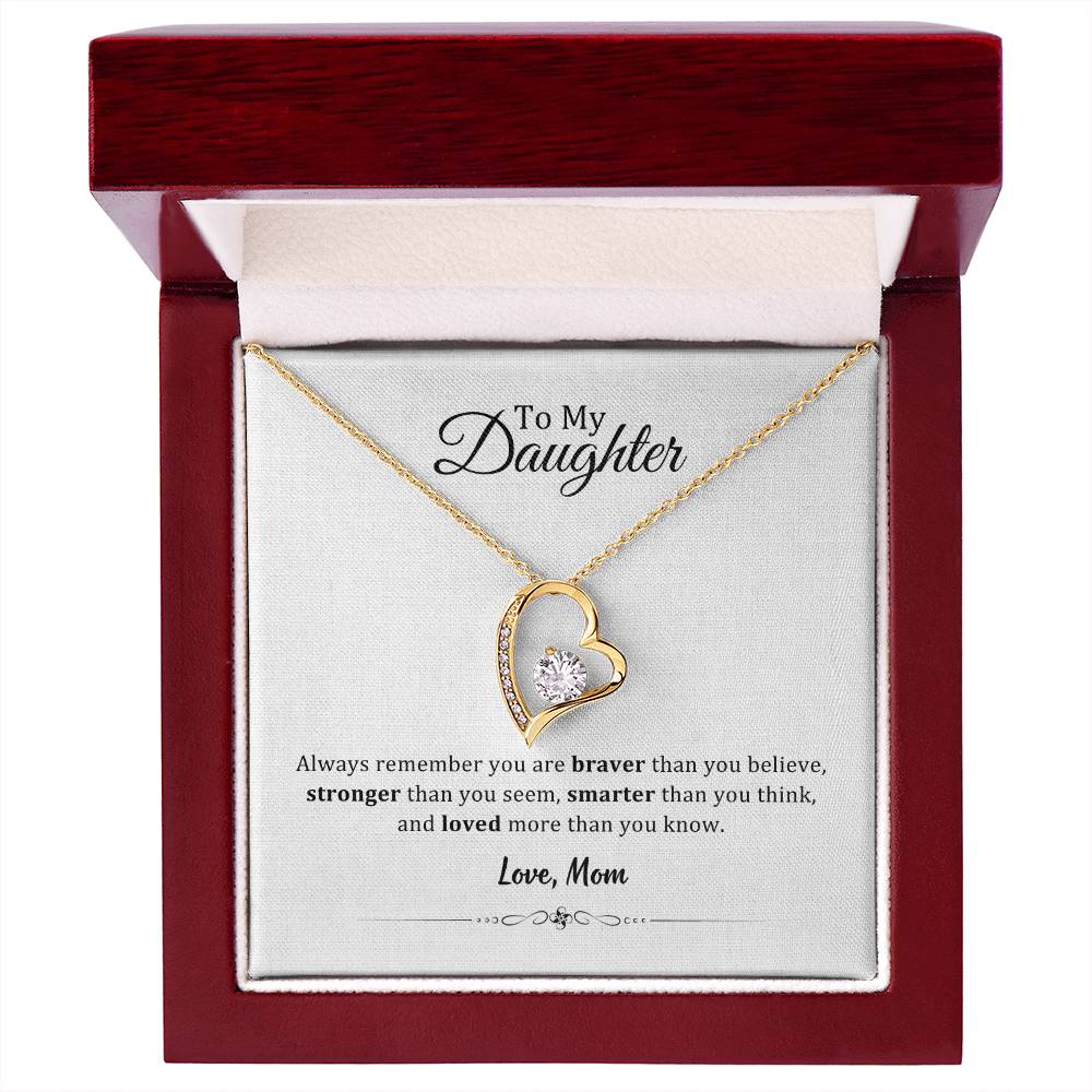 004 - TO DAUGHTER FROM MOM - FOREVER LOVE NECKLACE