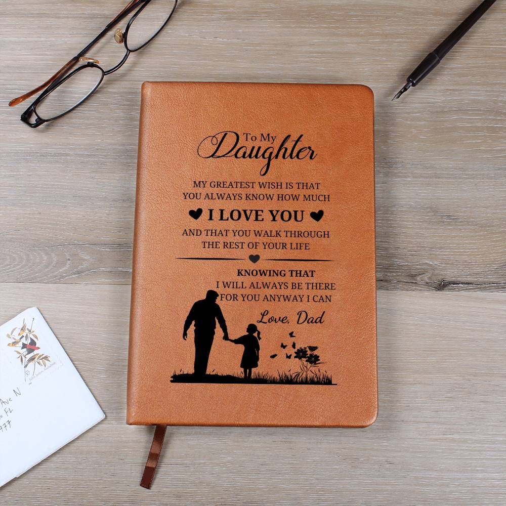 Daughter Gifts - My greatest wish is that you always know how much I love you and that you walk through the rest of your life