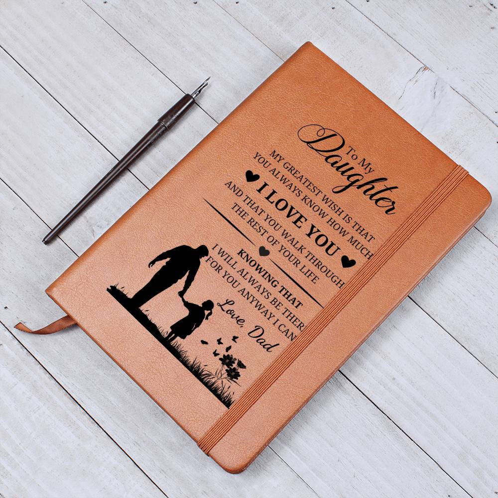 Daughter Gifts - My greatest wish is that you always know how much I love you and that you walk through the rest of your life