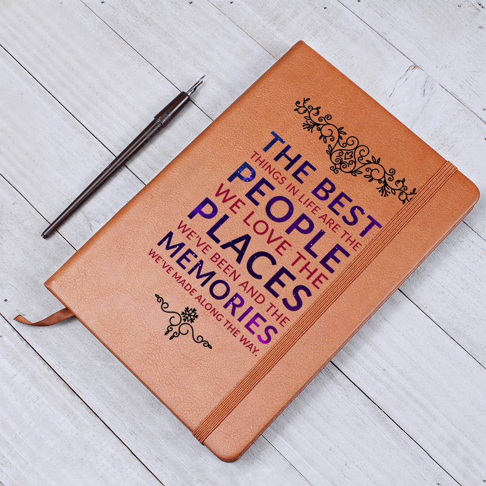 The best things in life are the people we love the places we've been and the memories we've made along the way