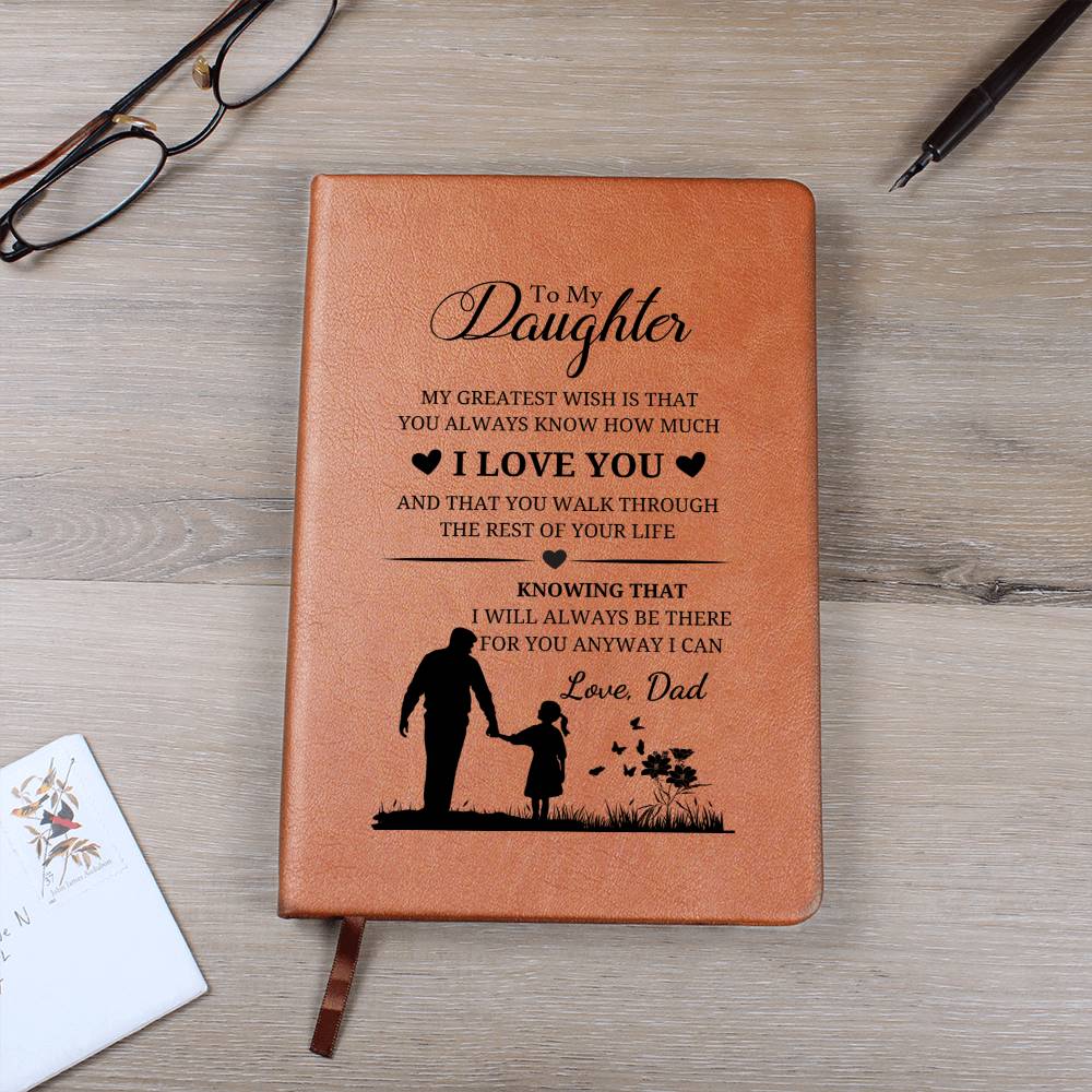 Daughter Gifts - My greatest wish is that you always know how much I love you and that you walk through the rest of your life