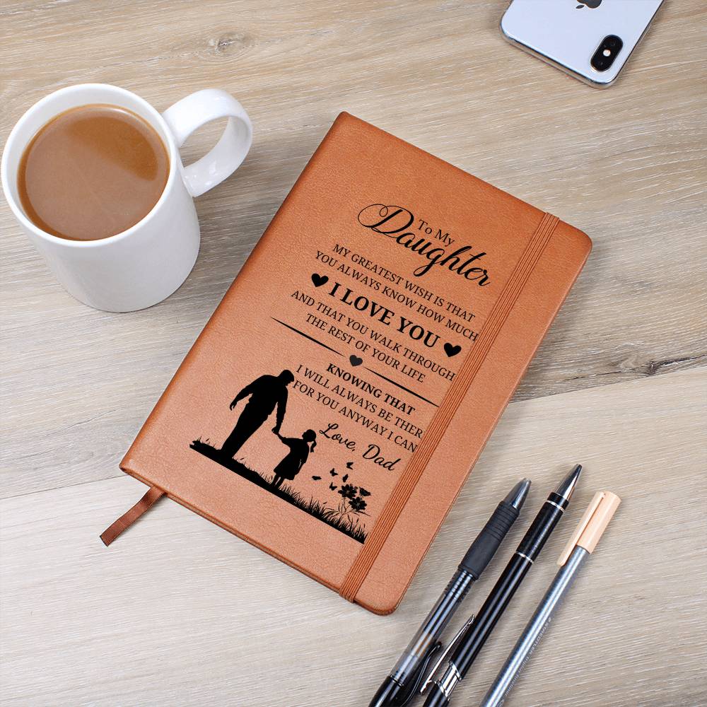 Daughter Gifts - My greatest wish is that you always know how much I love you and that you walk through the rest of your life