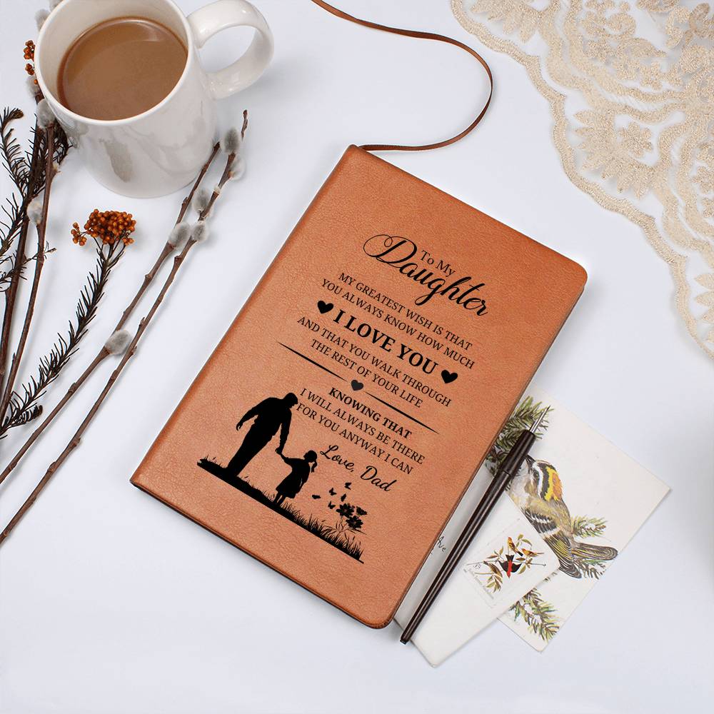 Daughter Gifts - My greatest wish is that you always know how much I love you and that you walk through the rest of your life