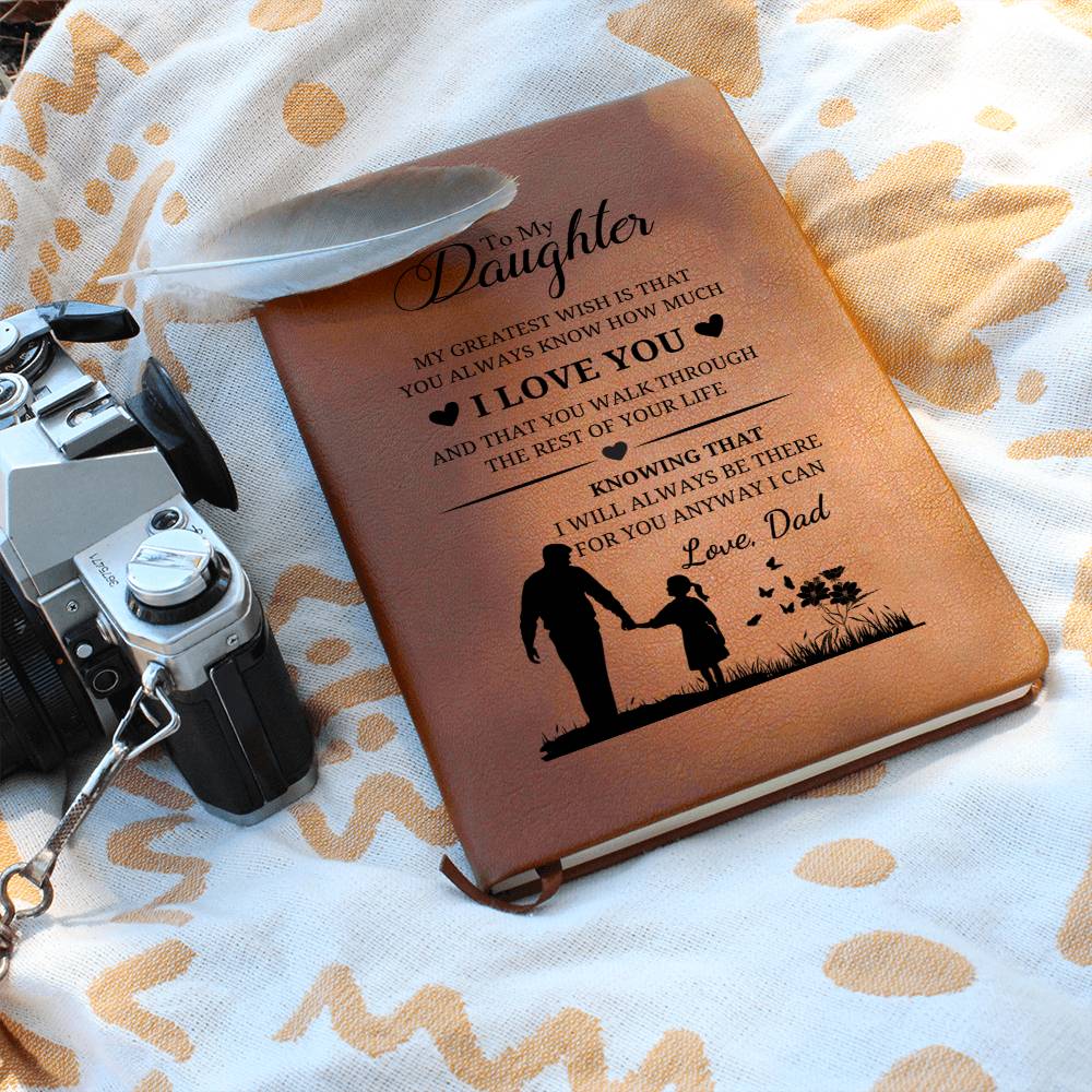 Daughter Gifts - My greatest wish is that you always know how much I love you and that you walk through the rest of your life