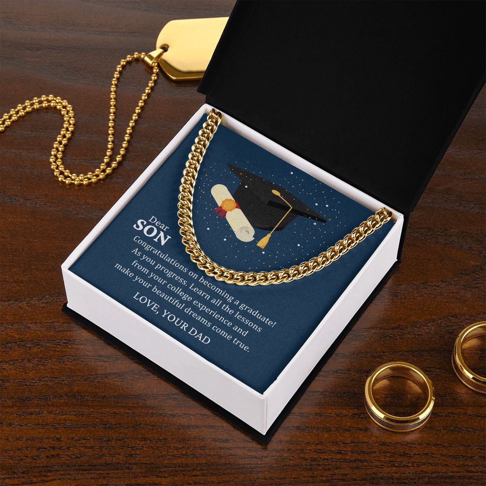 Son Gifts - Congratulations on becoming a graduate!