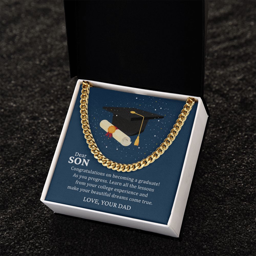 Son Gifts - Congratulations on becoming a graduate!