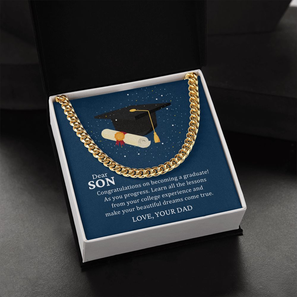Son Gifts - Congratulations on becoming a graduate!