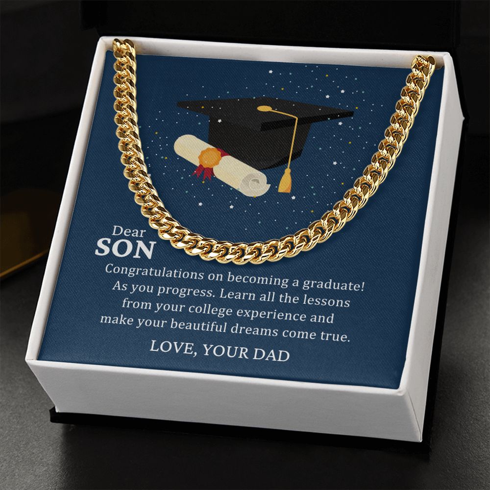 Son Gifts - Congratulations on becoming a graduate!