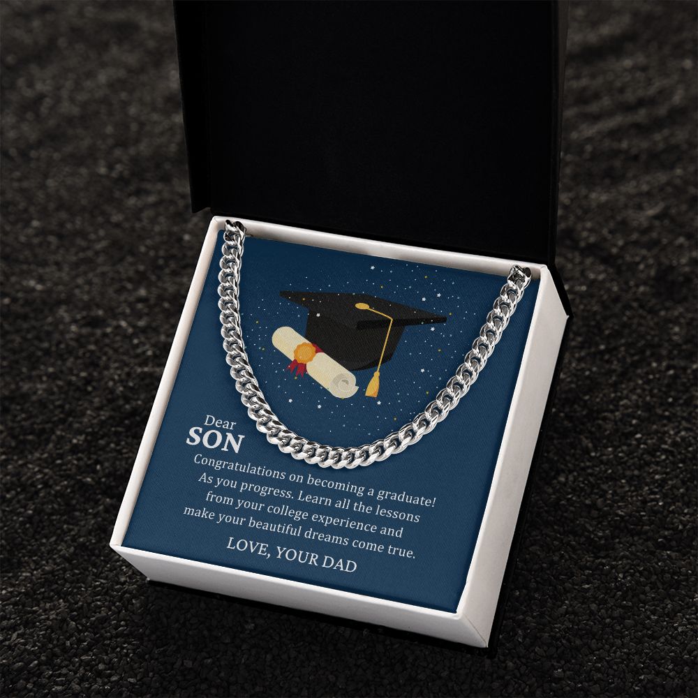 Son Gifts - Congratulations on becoming a graduate!
