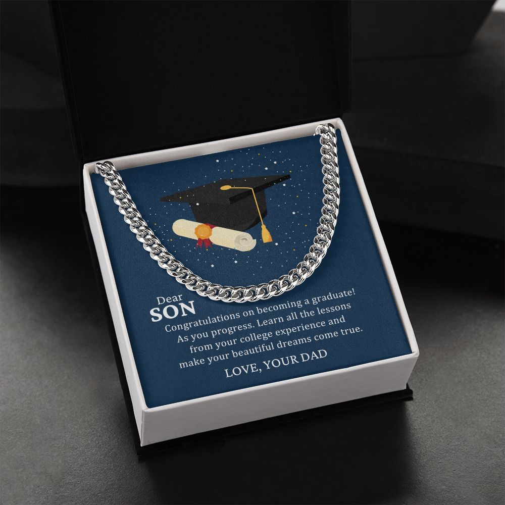 Son Gifts - Congratulations on becoming a graduate!