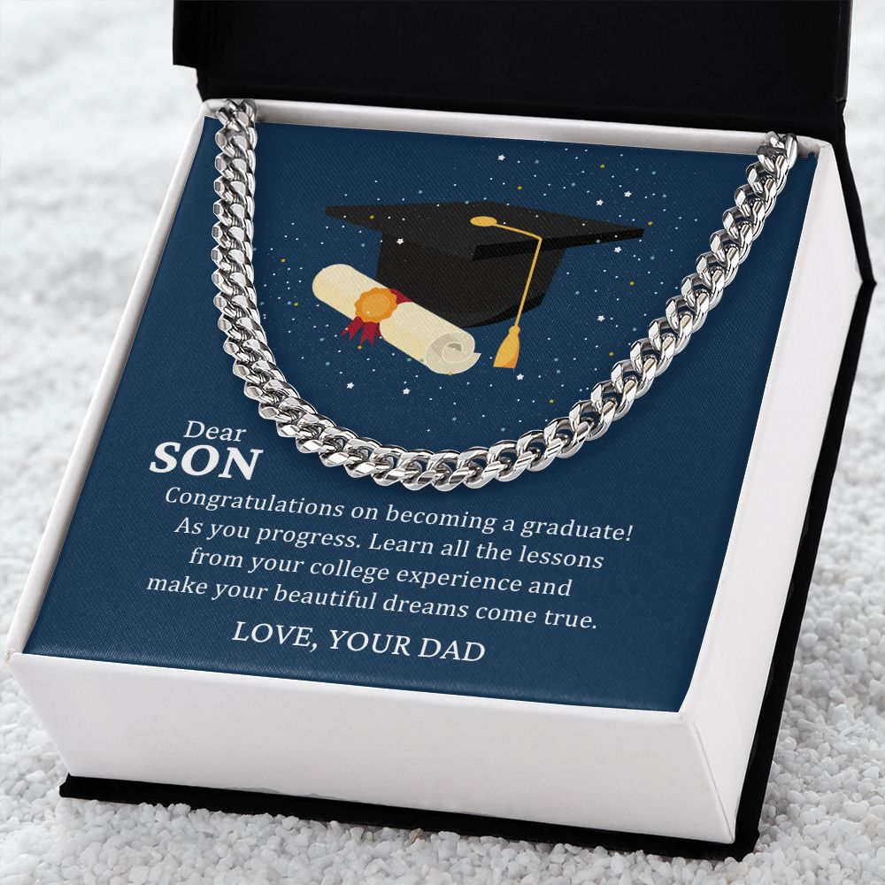 Son Gifts - Congratulations on becoming a graduate!