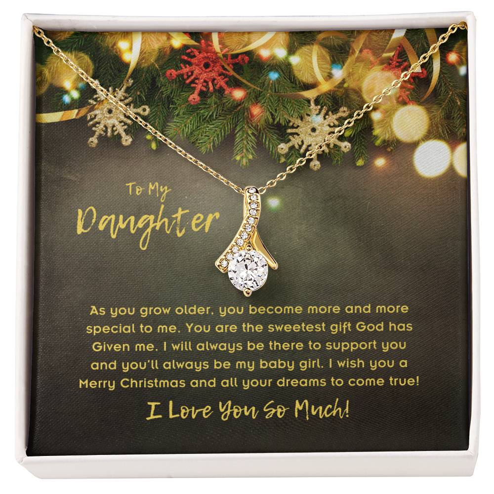 To Daughter, Alluring Beauty Necklace, As You Grow Older, You Become More And More Special To Me