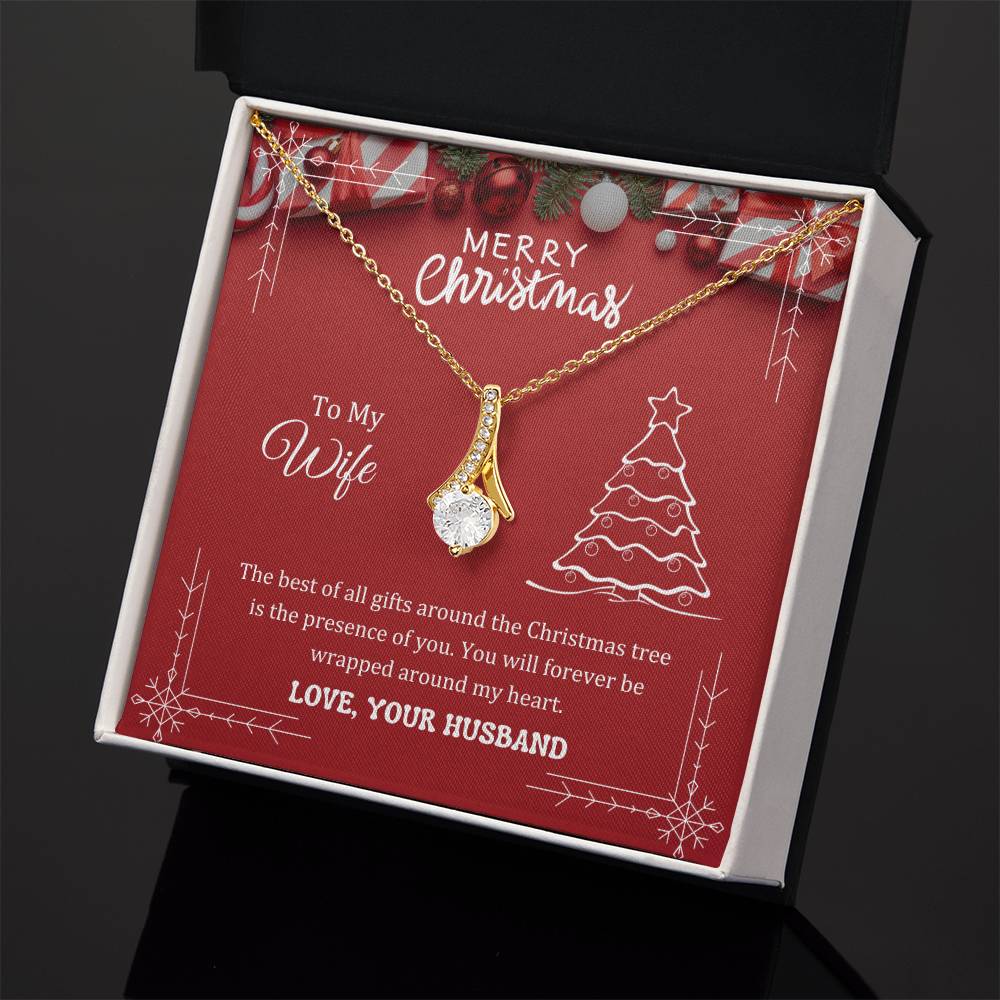 The best of all gifts around the Christmas tree is the presence of you, Alluring Beauty Necklace