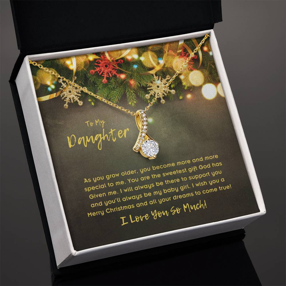 To Daughter, Alluring Beauty Necklace, As You Grow Older, You Become More And More Special To Me