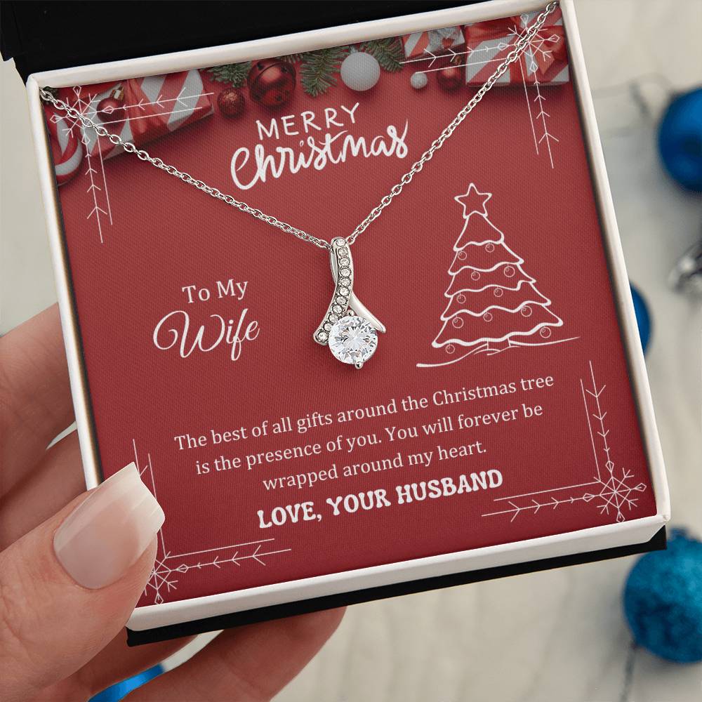 The best of all gifts around the Christmas tree is the presence of you, Alluring Beauty Necklace