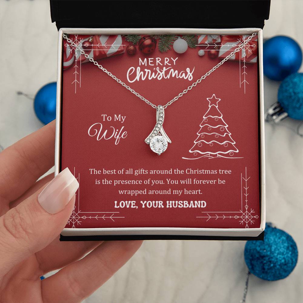 The best of all gifts around the Christmas tree is the presence of you, Alluring Beauty Necklace