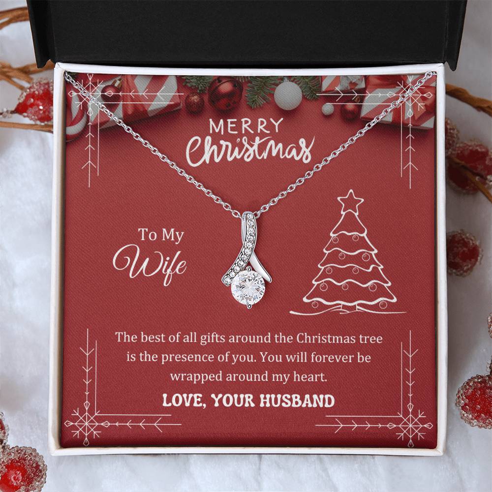 The best of all gifts around the Christmas tree is the presence of you, Alluring Beauty Necklace