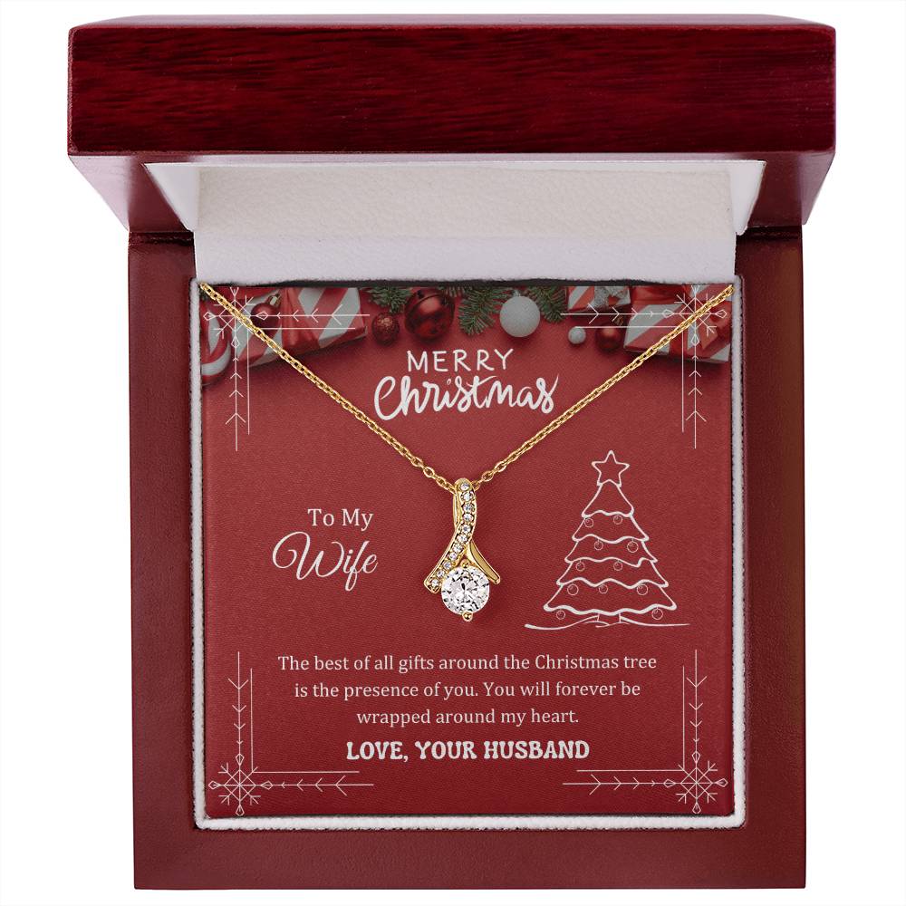 The best of all gifts around the Christmas tree is the presence of you, Alluring Beauty Necklace