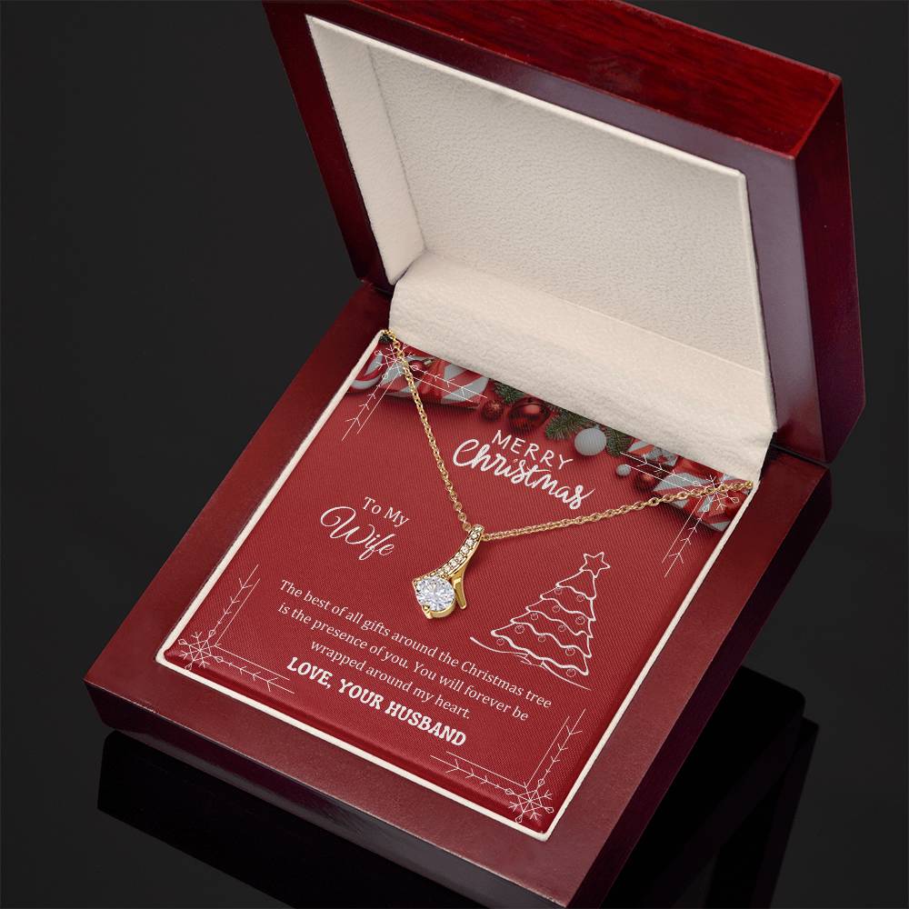 The best of all gifts around the Christmas tree is the presence of you, Alluring Beauty Necklace