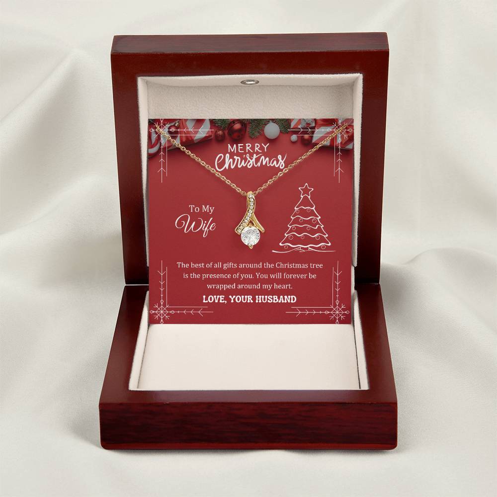 The best of all gifts around the Christmas tree is the presence of you, Alluring Beauty Necklace