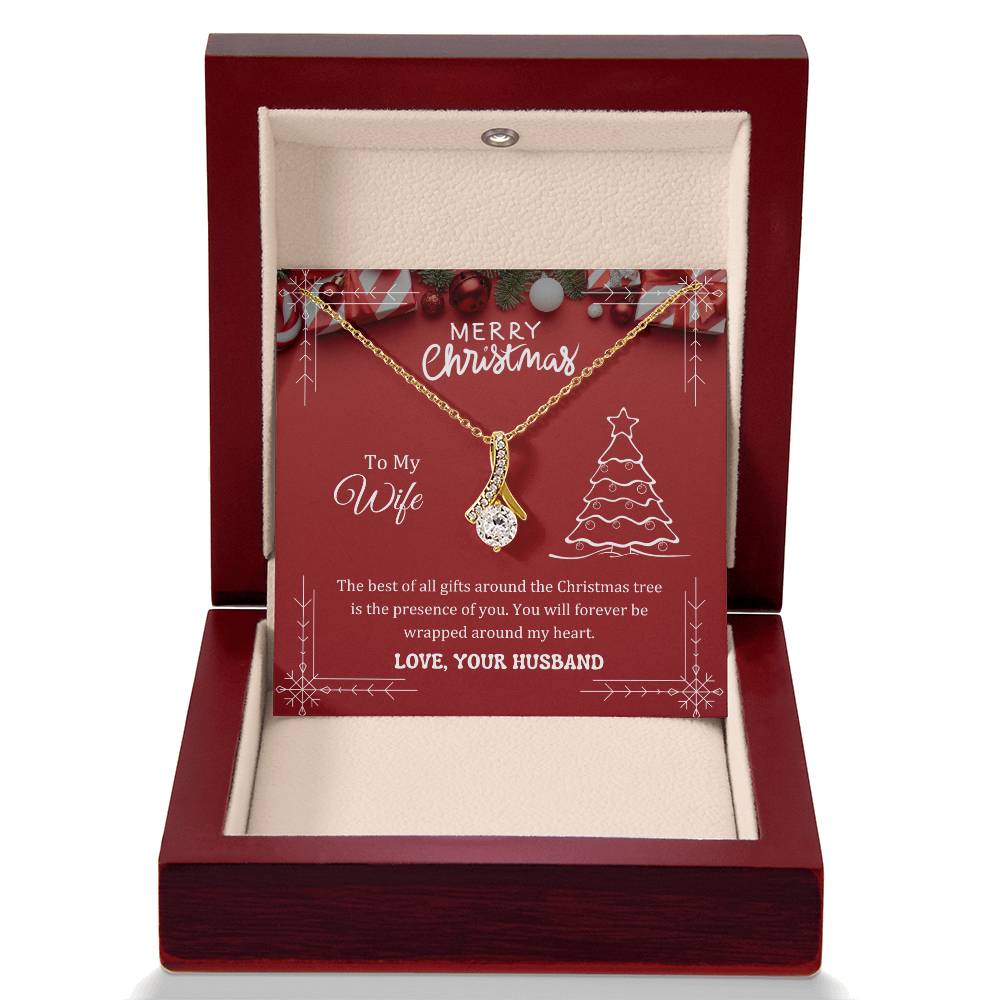 The best of all gifts around the Christmas tree is the presence of you, Alluring Beauty Necklace