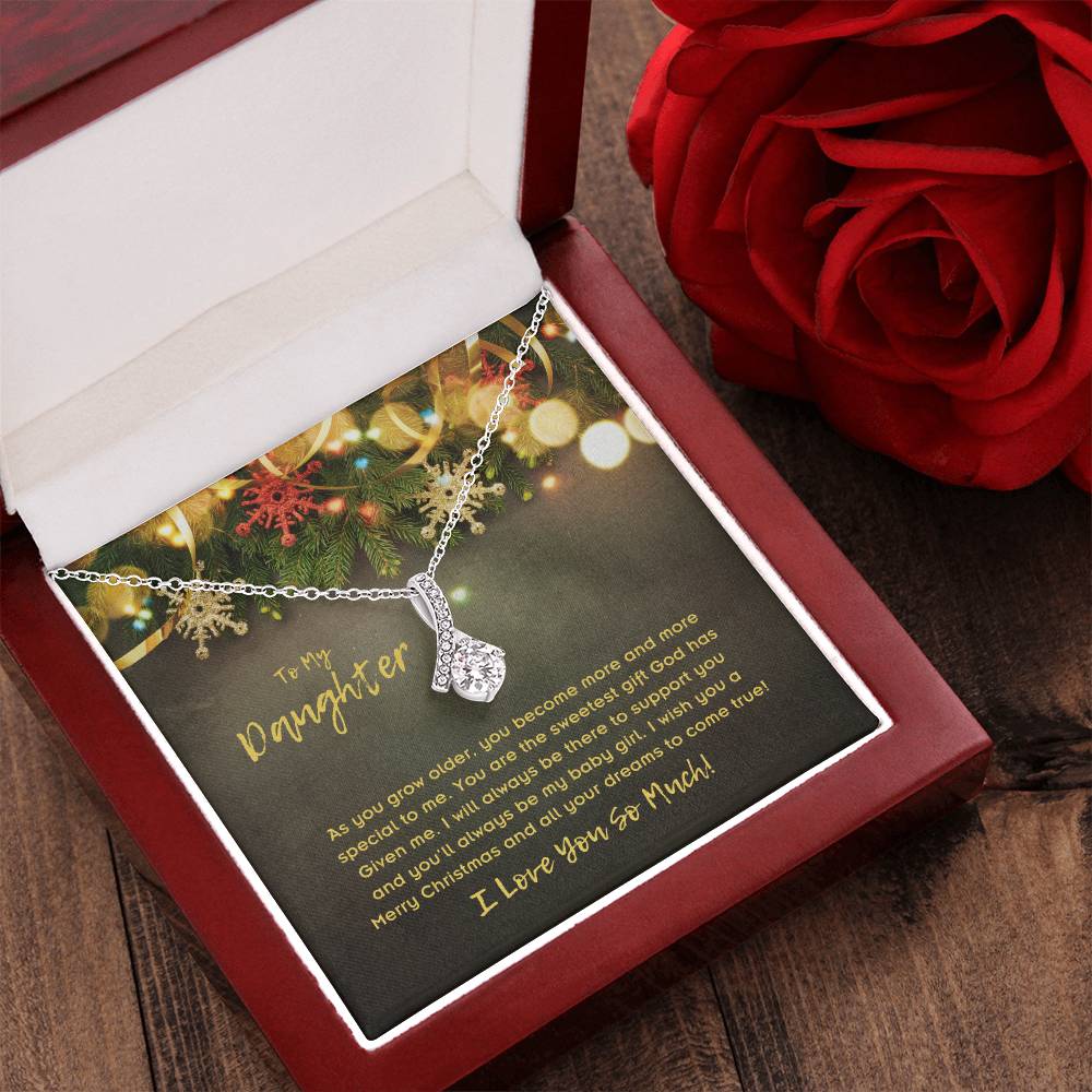 To Daughter, Alluring Beauty Necklace, As You Grow Older, You Become More And More Special To Me