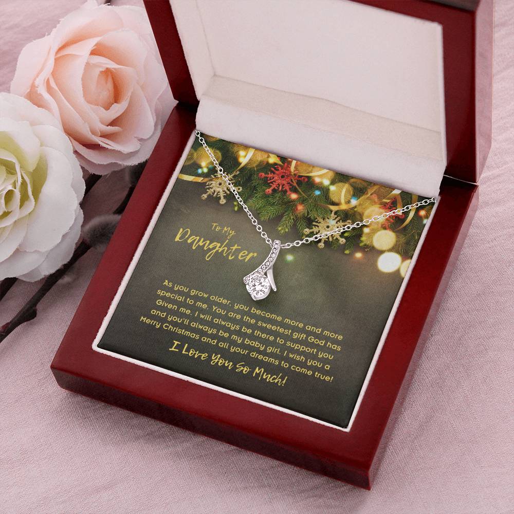 To Daughter, Alluring Beauty Necklace, As You Grow Older, You Become More And More Special To Me