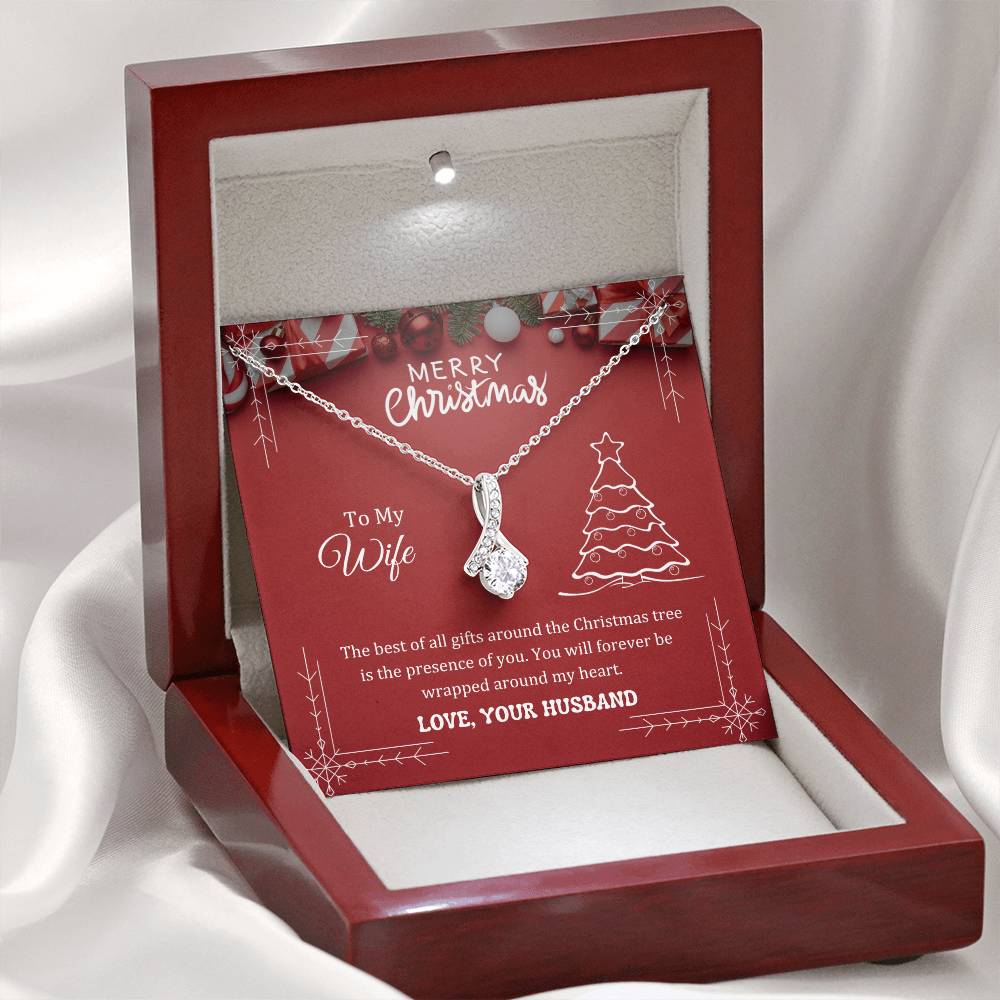 The best of all gifts around the Christmas tree is the presence of you, Alluring Beauty Necklace