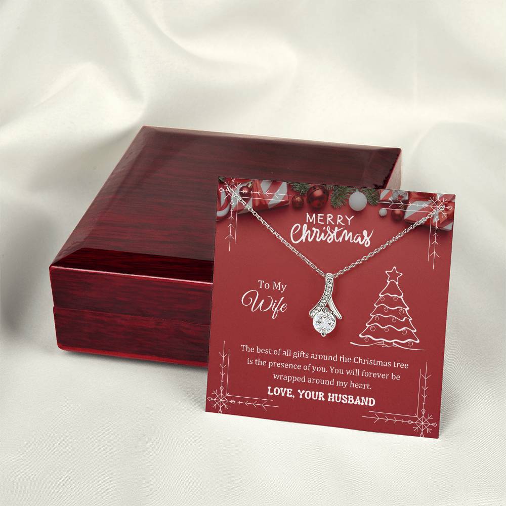 The best of all gifts around the Christmas tree is the presence of you, Alluring Beauty Necklace