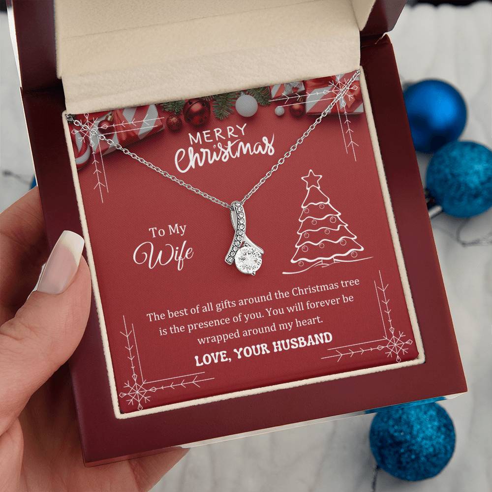The best of all gifts around the Christmas tree is the presence of you, Alluring Beauty Necklace