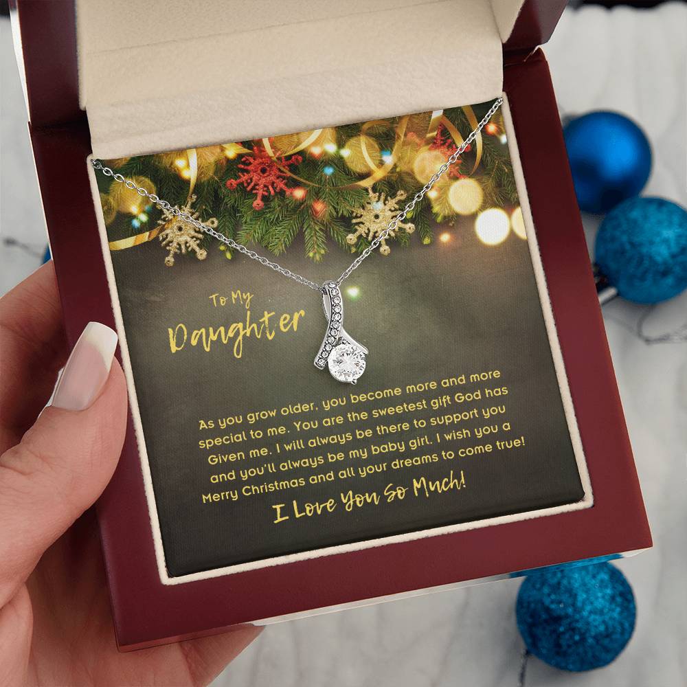 To Daughter, Alluring Beauty Necklace, As You Grow Older, You Become More And More Special To Me