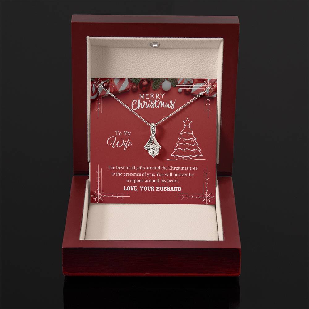 The best of all gifts around the Christmas tree is the presence of you, Alluring Beauty Necklace