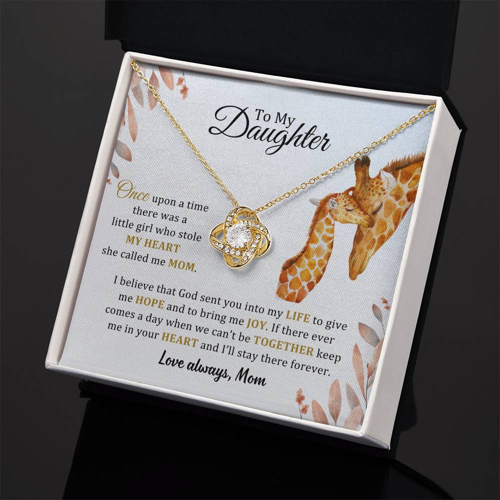 005 - TO DAUGHTER FROM MOM - LOVE KNOT NECKLACE