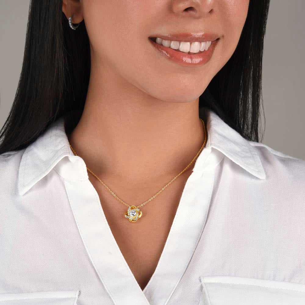 To Daughter, Love Knot Necklace, As You Grow Older, You Become More And More Special To Me