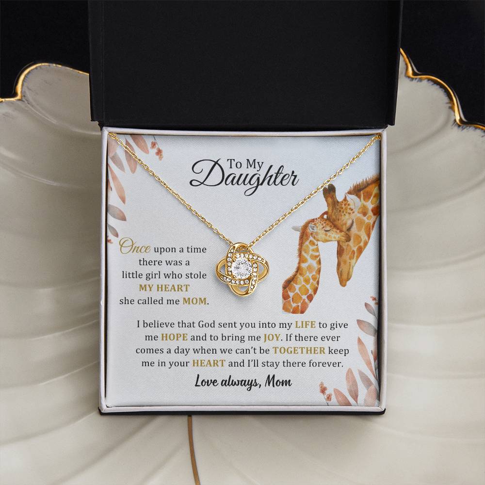 005 - TO DAUGHTER FROM MOM - LOVE KNOT NECKLACE