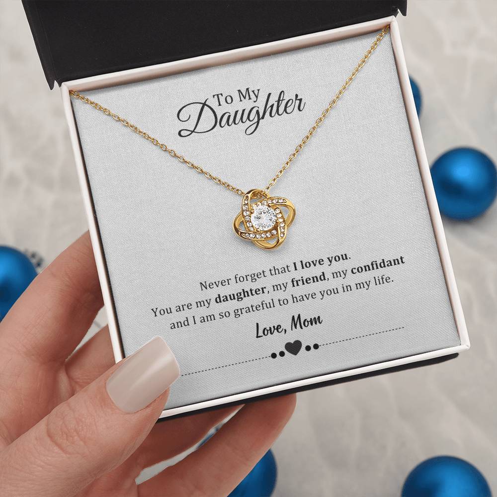 003 - TO DAUGHTER FROM MOM - LOVE KNOT NECKLACE