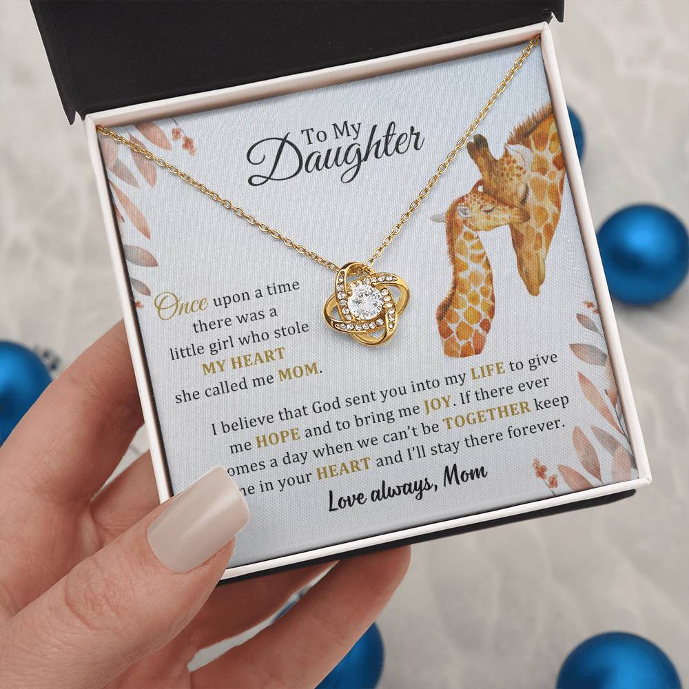 005 - TO DAUGHTER FROM MOM - LOVE KNOT NECKLACE