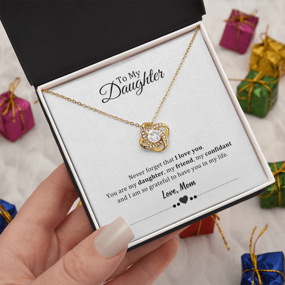 003 - TO DAUGHTER FROM MOM - LOVE KNOT NECKLACE