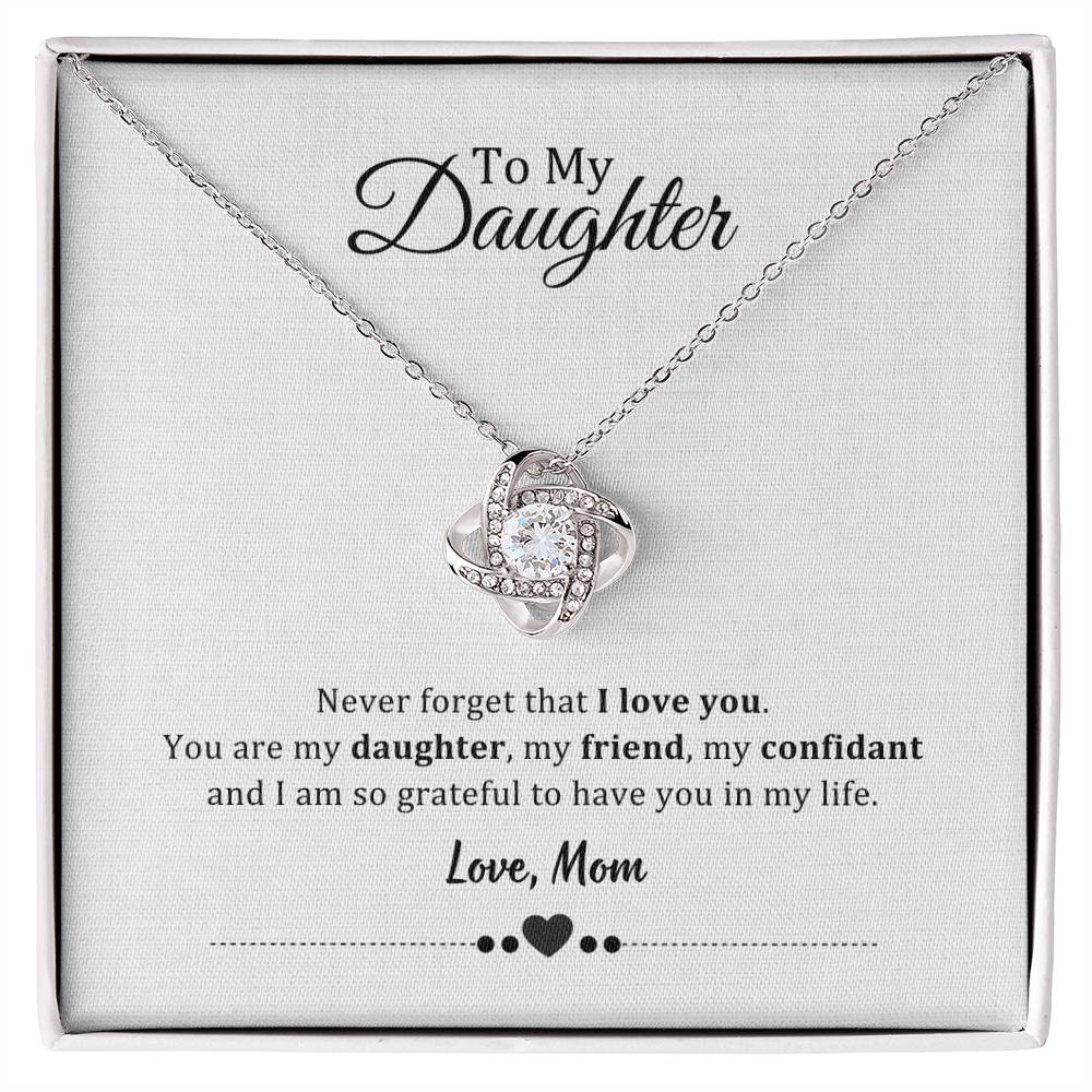 003 - TO DAUGHTER FROM MOM - LOVE KNOT NECKLACE