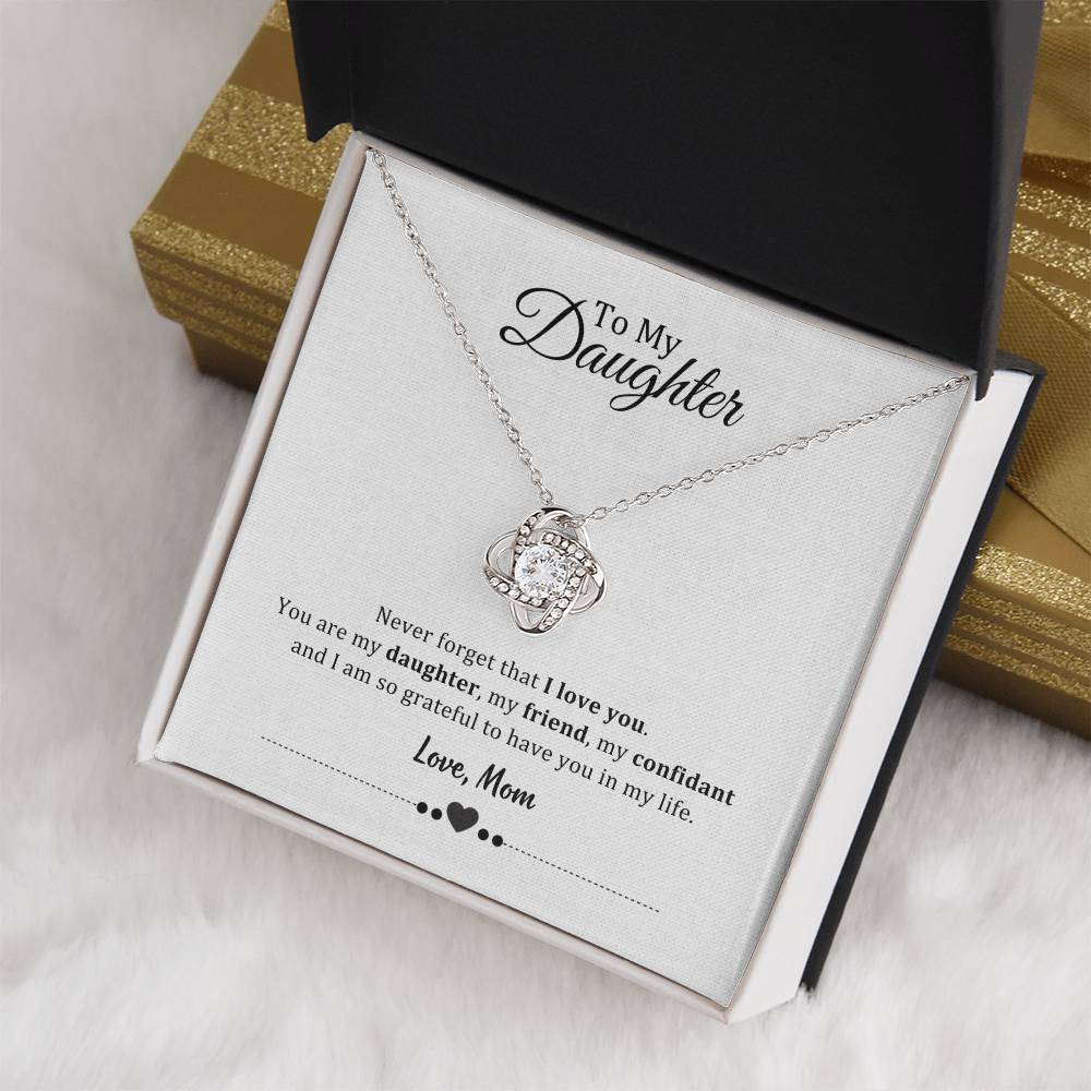 003 - TO DAUGHTER FROM MOM - LOVE KNOT NECKLACE