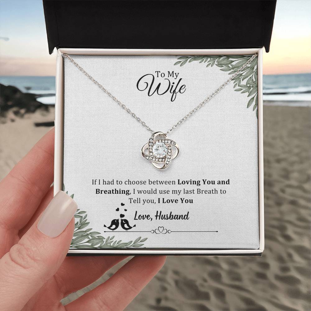 006 - TO WIFE FROM HUSBAND - LOVE KNOT NECKLACE