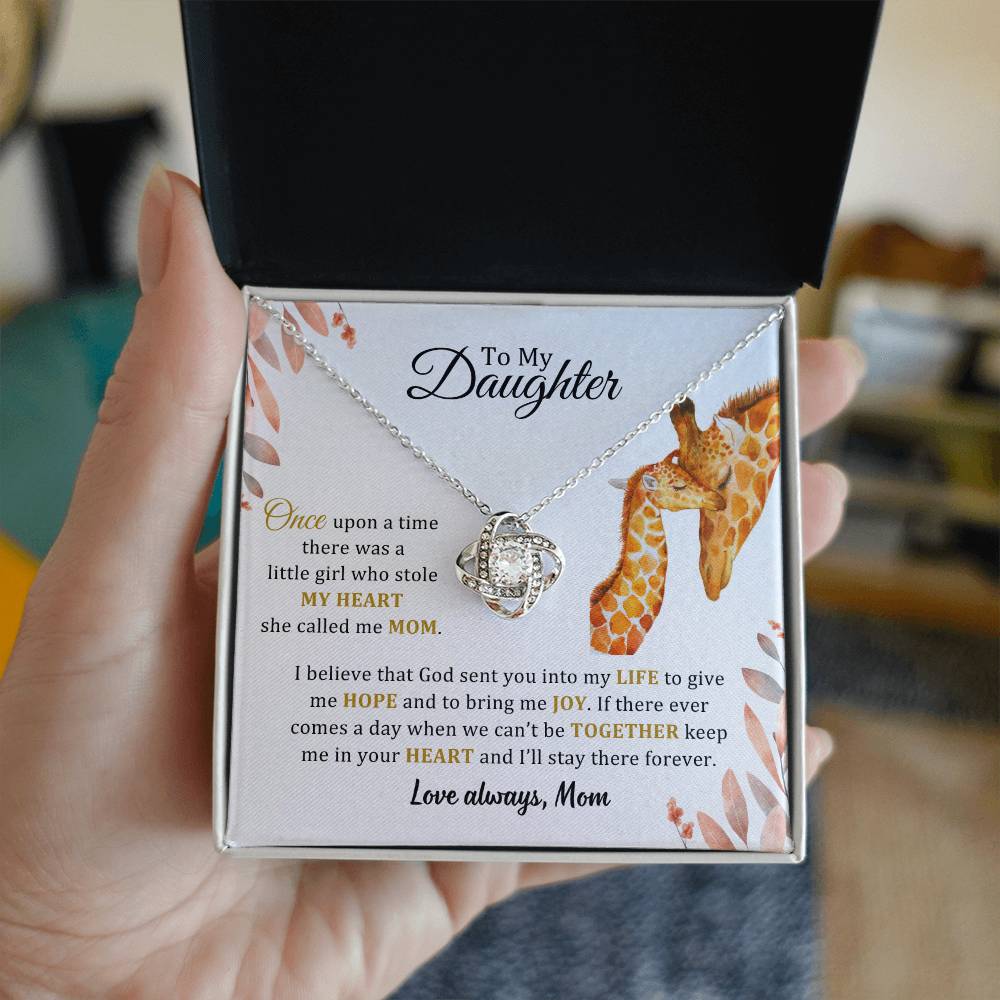005 - TO DAUGHTER FROM MOM - LOVE KNOT NECKLACE