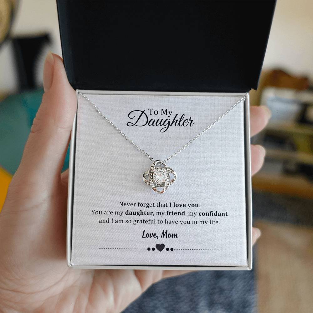 003 - TO DAUGHTER FROM MOM - LOVE KNOT NECKLACE