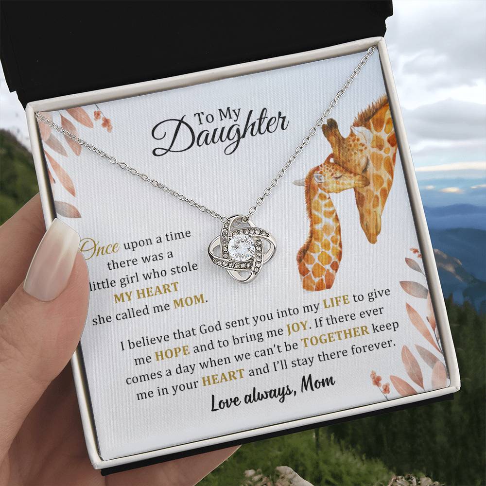 005 - TO DAUGHTER FROM MOM - LOVE KNOT NECKLACE
